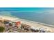Aerial view capturing beachside condos with easy beach access at 19010 Gulf Blvd # 203, Indian Shores, FL 33785