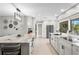 Spacious kitchen with modern appliances, a large island, and ample counter space at 2817 Seabreeze S Dr, Gulfport, FL 33707