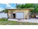 Backyard garage and workshop provides extra storage and workspace at 2912 Case Ave, Bradenton, FL 34207