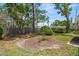 Landscaped backyard with mature trees and a private setting at 417 66Th S Ave, St Petersburg, FL 33705