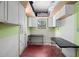 Functional utility room with ample storage cabinets and work tables at 417 66Th S Ave, St Petersburg, FL 33705