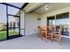 The covered patio includes a ceiling fan and recessed lighting for outdoor comfort and enjoyment at 5920 Silver Palm Blvd, Bradenton, FL 34211