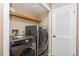 This is an interior shot of a laundry area, complete with a side-by-side washer and dryer unit at 6262 142Nd N Ave # 607, Clearwater, FL 33760