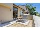 Private patio with outdoor seating, ideal for relaxing and enjoying the surrounding scenery at 6262 142Nd N Ave # 607, Clearwater, FL 33760