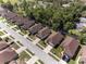 Real estate image showcasing a residential neighborhood with neat landscaping and organized street layout at 9200 Halberg Dr, Hudson, FL 34669