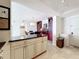 Adjacent to the kitchen, the dining area features custom built-in cabinets for additional storage and design at 100 Pierce St # 910, Clearwater, FL 33756