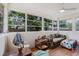 Bright sunroom with large windows offering ample natural light and a view of the outdoors at 103 N Meteor Ave, Clearwater, FL 33765