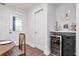 Dining area features beverage cooler, access to back entrance and tile floors at 111 Chesapeake Ave, Tampa, FL 33606
