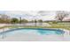 Lakeside swimming pool with decorative tile edging and stainless steel ladder at 12910 Longcrest Dr, Riverview, FL 33579