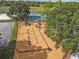 Aerial view of the community playground with updated equipment and safety mulch at 13437 Beechberry Dr, Riverview, FL 33579