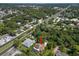 Aerial shot of a neighborhood with mature trees at 13598 Park Blvd, Seminole, FL 33776