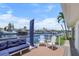 Relaxing back deck with beautiful canal views, perfect for enjoying the outdoors in style and comfort at 1382 52Nd Ne Ave, St Petersburg, FL 33703