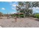 Community playground featuring a picnic table with shade and climbing structures for outdoor fun at 13912 Painted Bunting Ln, Riverview, FL 33579