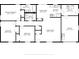 Detailed floor plan showcasing the layout, including bedrooms, bathrooms, living area, and kitchen at 1720 Chrysler Ave, Sarasota, FL 34234