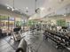 Bright, spacious gym with diverse equipment, free weights, and large windows for natural lighting at 18003 Arbor Crest Dr, Tampa, FL 33647