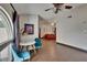 Bright Living Room with wood floors and table with two chairs at 1801 Sagebrush Rd, Plant City, FL 33566