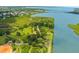 Scenic aerial view of lush green spaces, winding paths, and serene waterfront areas at 1809 Elmwood Dr, Oldsmar, FL 34677