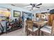 A stylish dining area with an open layout, perfect for gatherings and everyday dining at 1809 Elmwood Dr, Oldsmar, FL 34677
