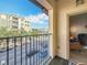 Enjoy city views from this condo balcony, with comfortable seating near the cozy interior at 200 4Th S Ave # 229, St Petersburg, FL 33701