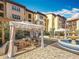 Enjoy a relaxing outdoor space with charming cabanas and a beautiful fountain at 200 4Th S Ave # 229, St Petersburg, FL 33701