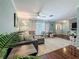 Bright and airy living room with modern furnishings, hardwood floors, and stylish decor at 3093 Hillside Ln, Safety Harbor, FL 34695
