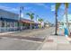 View down a street with shops and restaurants in a walkable neighborhood at 378 Wood Chuck Ave, Tarpon Springs, FL 34689