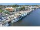 Daytime view of boats docked along the waterfront in this scenic neighborhood at 378 Wood Chuck Ave, Tarpon Springs, FL 34689