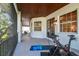 Wide covered patio featuring exercise equipment at 4313 W Beachway Dr, Tampa, FL 33609