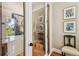 Enclosed wine cellar with glass doors and built-in storage at 4313 W Beachway Dr, Tampa, FL 33609