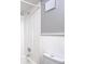 Bathroom features white tiled walls and shower-tub combo at 4405 Vieux Carre Cir # 4405, Tampa, FL 33613