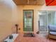 Charming patio area with a decorative door and well-lit ambiance, perfect for relaxing at 4405 Vieux Carre Cir # 4405, Tampa, FL 33613