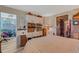 Comfortable bedroom boasts storage, natural lighting and a view into the home office at 4705 1St Ne St # 326, St Petersburg, FL 33703