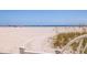 Beautiful sandy beach with views of the ocean at 4950 Gulf Blvd # 409, St Pete Beach, Fl, FL 33706