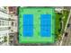 Aerial view of community tennis courts at 4950 Gulf Blvd # 409, St Pete Beach, Fl, FL 33706