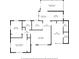 Detailed floor plan showcasing the layout of the home, including the primary bedroom and living room at 707 24Th Sw St, Largo, FL 33770