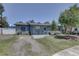 Charming single-story home with blue shutters, lush landscaping, and mature trees in a quiet neighborhood at 9240 53Rd N Way, Pinellas Park, FL 33782