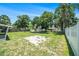 Expansive backyard offering lots of space, mature trees, and a shed for storage at 105 N Comet Ave, Clearwater, FL 33765