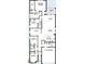 Detailed floor plan showcasing an open-concept living area, four bedrooms, study, and a covered lanai at 10657 Crescent Creek Xing, Parrish, FL 34219