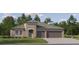 Charming single-story home featuring a three-car garage, neutral paint scheme and well-manicured lawn at 11817 Blue Diamond Trl, Parrish, FL 34219
