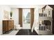 Bright bedroom with a unique bunk bed, modern dresser, chair and a view of the outside at 11844 Blue Diamond Trl, Parrish, FL 34219