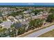 Drone view of the residential neighborhood near the Florida coast at 2614 Hawk Roost Ct, Holiday, FL 34691