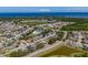 Breathtaking aerial view of the community, highlighting its proximity to the coast, lush greenery, and meticulously maintained homes at 2614 Hawk Roost Ct, Holiday, FL 34691