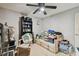 Bedroom with ceiling fan at 2901 50Th E Pl, Bradenton, FL 34203