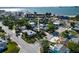 Beautiful aerial view of the home located near a marina and the beach at 3108 Dupont S St, Gulfport, FL 33707