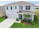 Stylish two-story home boasting a well-kept lawn and an attached two-car garage at 33524 Elm Hill Br, Wesley Chapel, FL 33545