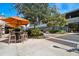Outdoor seating at a local restaurant in a commercial area at 407 S Fremont Ave # B, Tampa, FL 33606