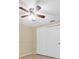 Bedroom with ceiling fan and closet with sliding doors at 502 Timber Bay E Cir, Oldsmar, FL 34677