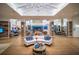 Spacious clubhouse lounge area featuring modern decor and ample seating at 5090 Caravel Pt, Land O Lakes, FL 34638