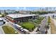 Aerial view of Armature Works showing the city skyline and landscaping around the marketplace at 905 W Fribley St, Tampa, FL 33603