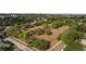 Aerial view of a lush green park with mature trees and open space in a residential neighborhood at 905 W Fribley St, Tampa, FL 33603